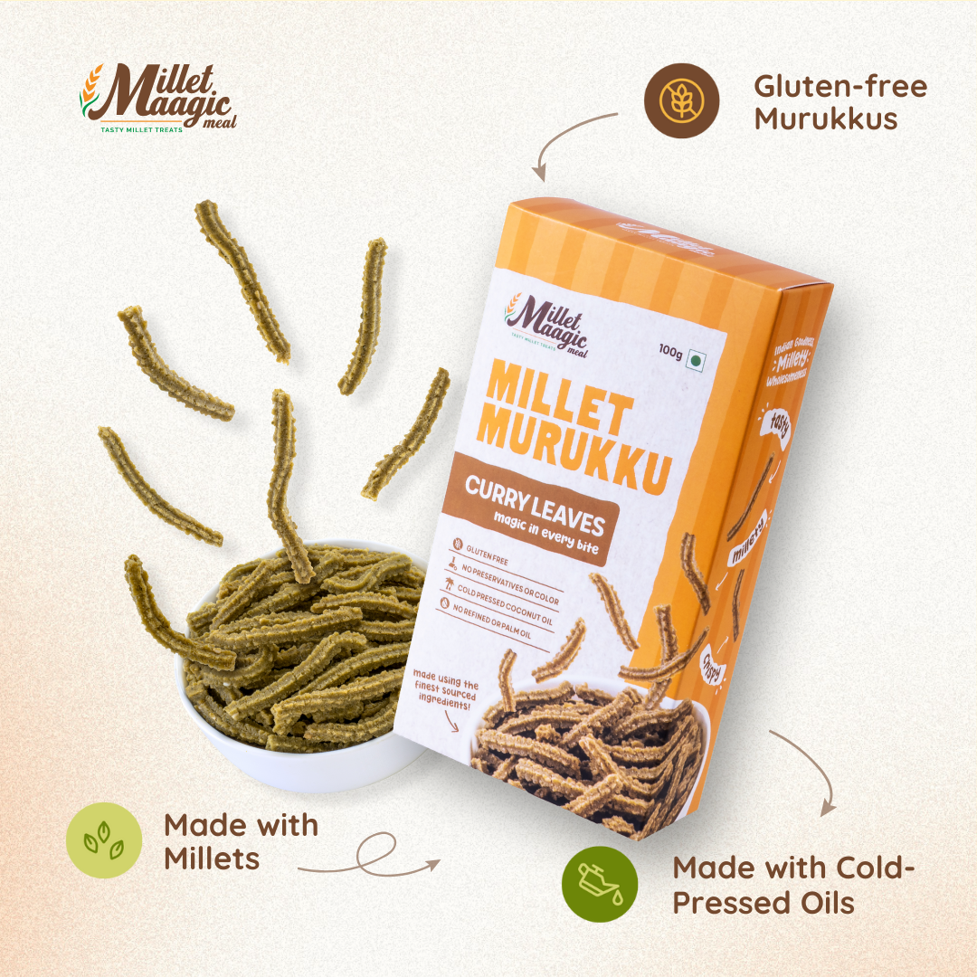 Millet Curry Leaves Murukku 100gms