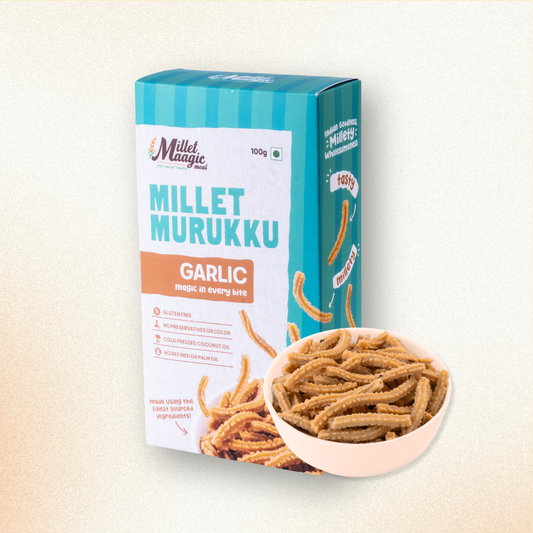 Millet Garlic Murukku 100gms