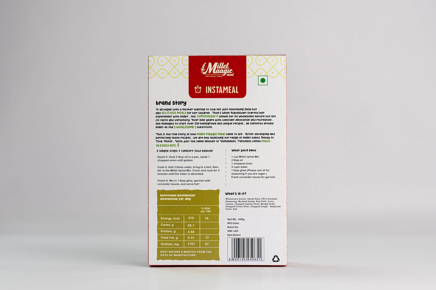 Millet Upma Mix 200g