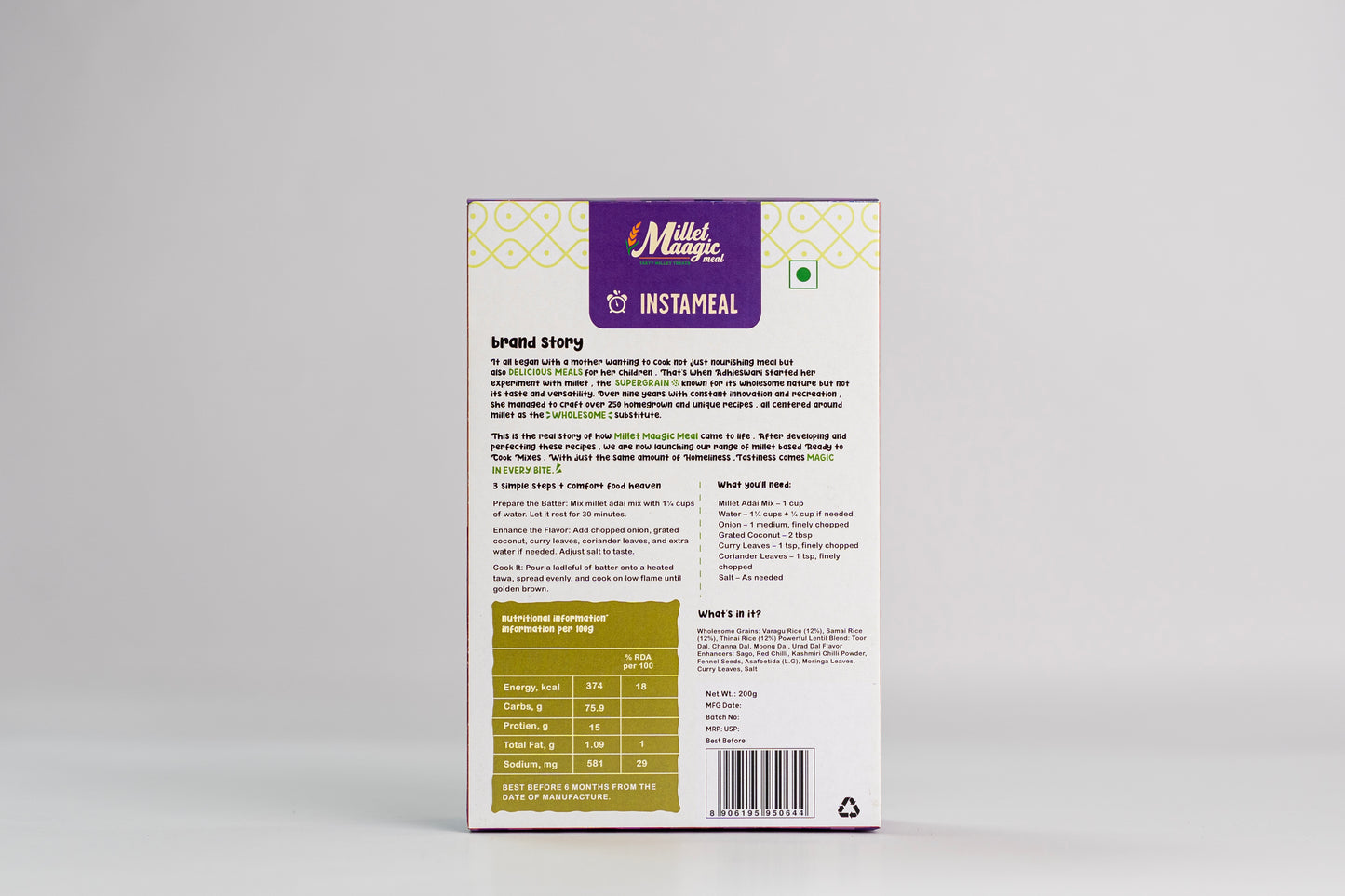 Millet Adai Dosai Mix 200g