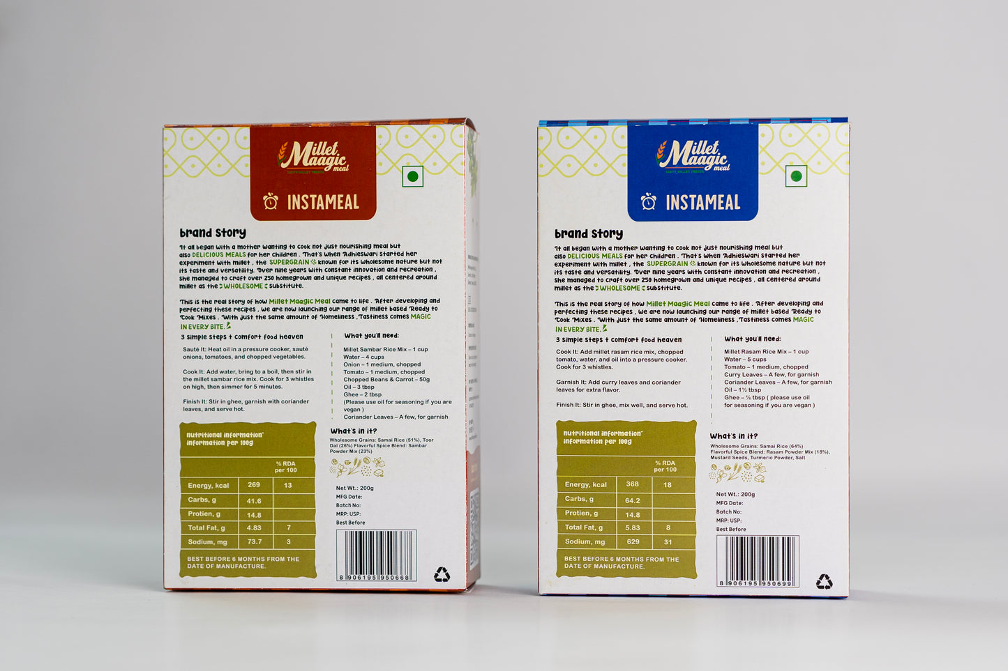 Millet Lunch Combo Mix (2 Box) - 200g