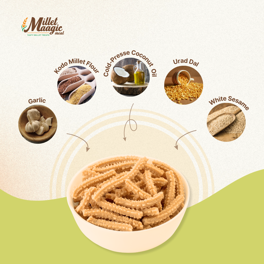 Millet Garlic Murukku 100gms