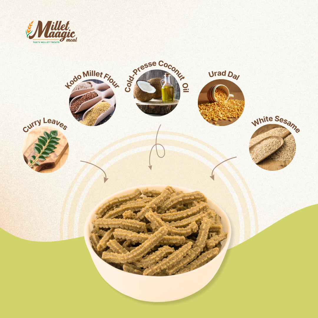 Millet Curry Leaves Murukku 100gms