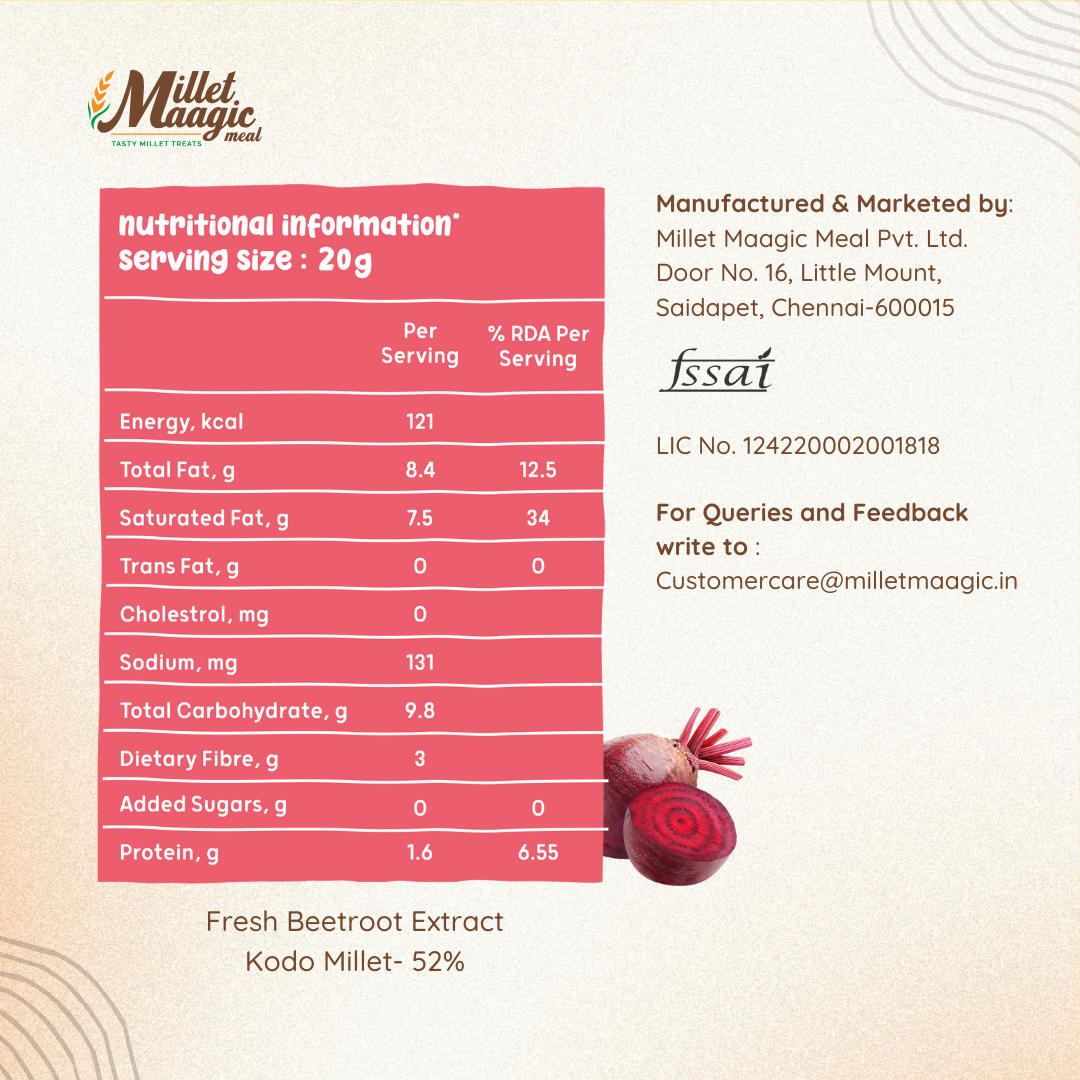 Millet Beetroot Murukku 100gms