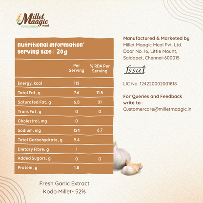 Millet Garlic Murukku 100gms